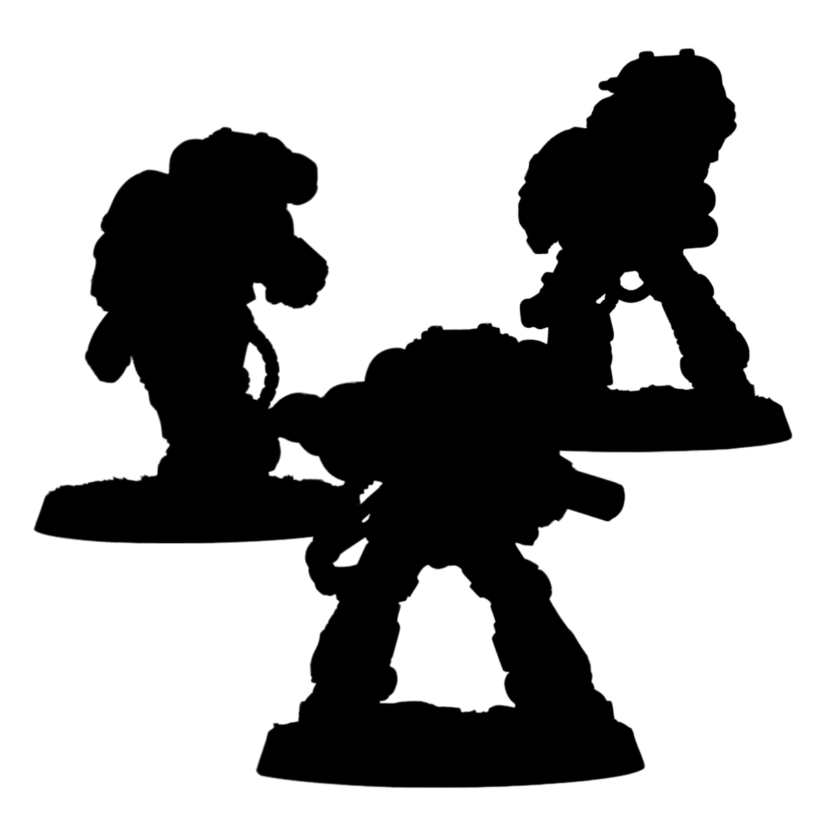 Heavy Melter Assault Brothers | Resin Multipart Miniature Kit | 32mm Scale Wargaming Model 40K Proxy