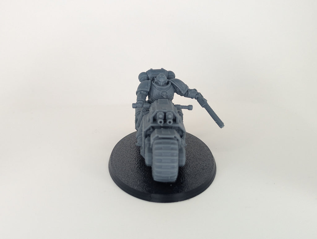 Futuristic Armored Biker Calvary | Resin Miniatures | 32mm Scale Wargaming Model Proxy