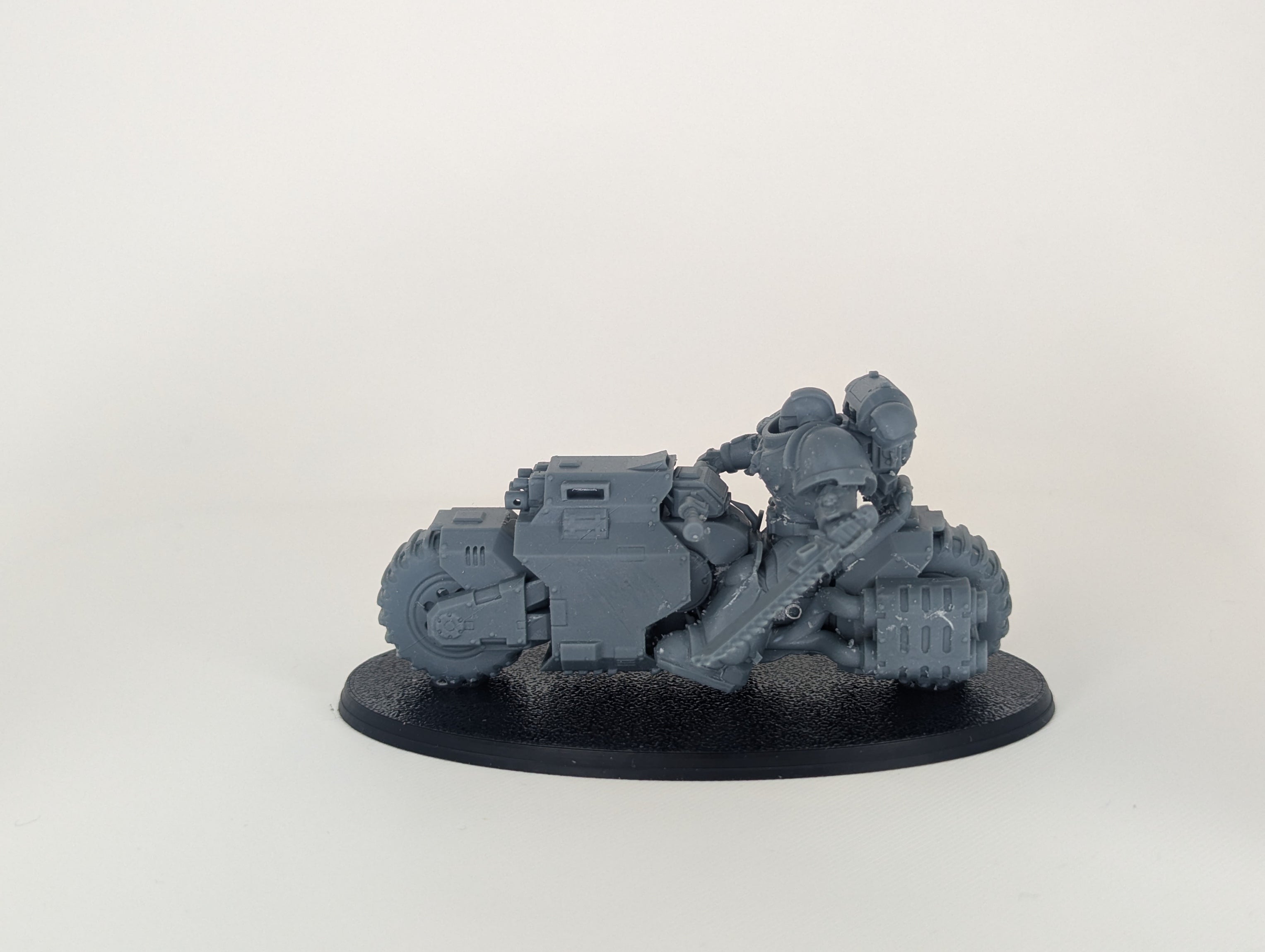 Futuristic Armored Biker Calvary | Resin Miniatures | 32mm Scale Wargaming Model Proxy