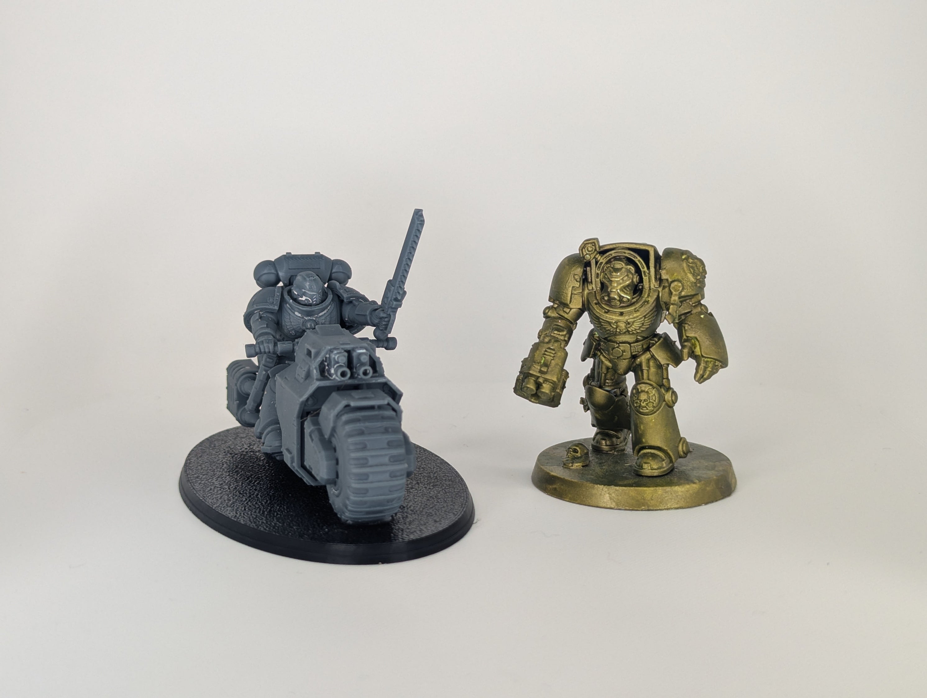 Futuristic Armored Biker Calvary | Resin Miniatures | 32mm Scale Wargaming Model Proxy