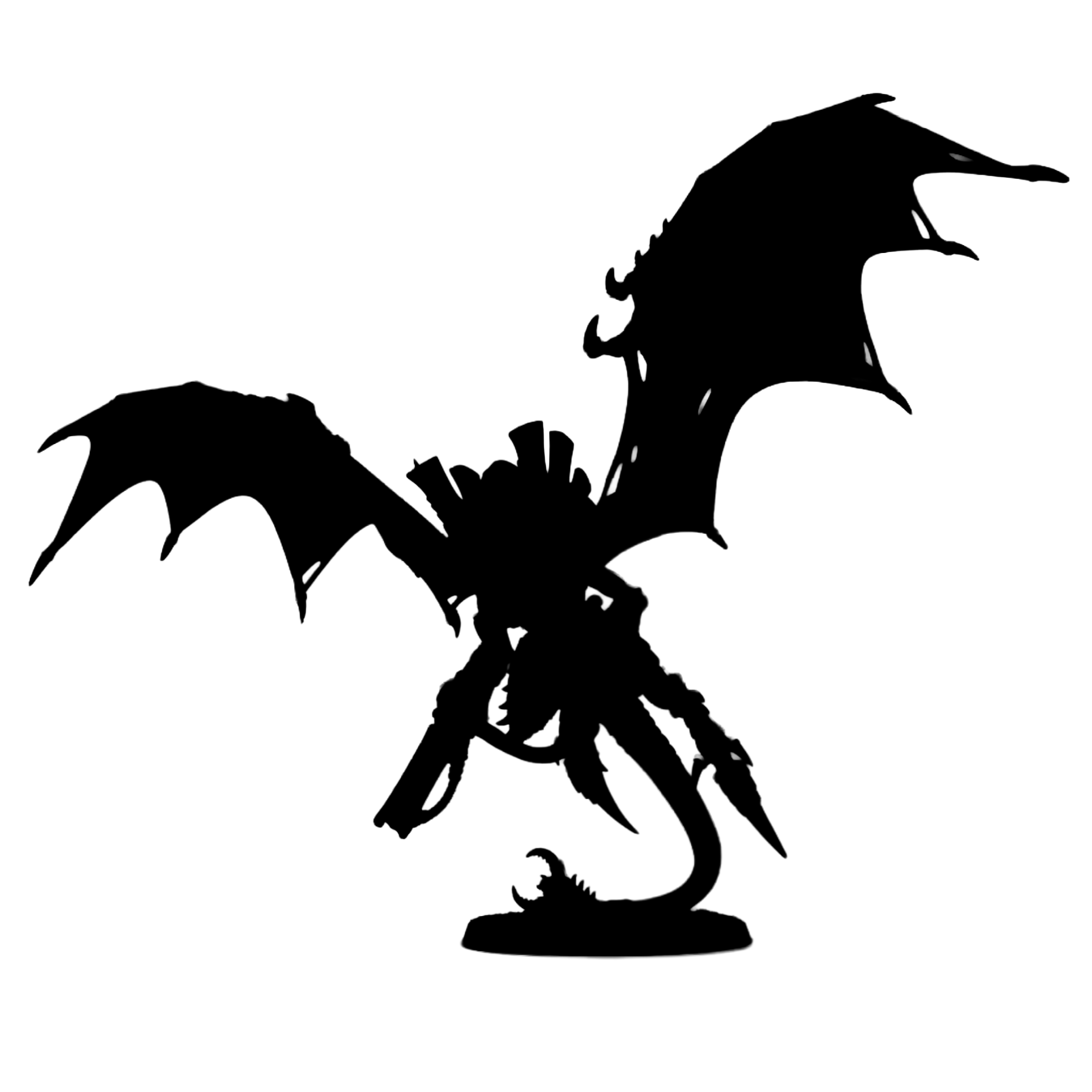Winged Swarm Tyrant | Resin Multipart Miniature Kit | 32mm Scale Wargaming Model 40K Proxy